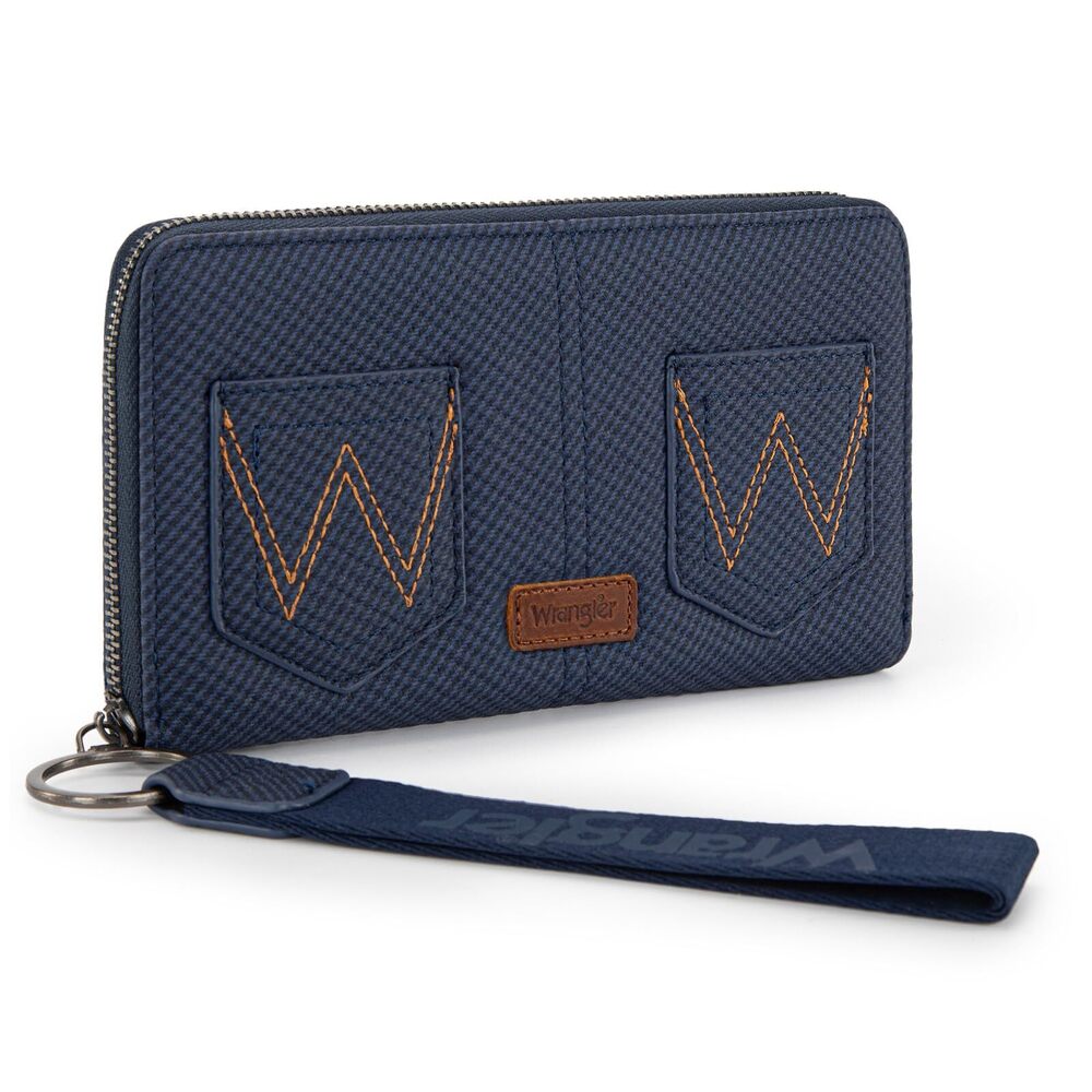 1397 Wrangler Wallets Bifold RFID Blocking Wristlet Wallets Clutch Crdeit